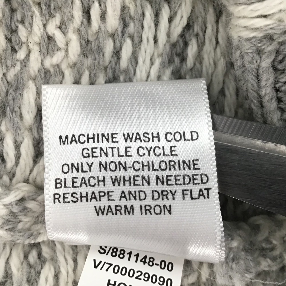 Banana Republic Women Cream Fair Isle Short Sleeve Belted Cardigan Sweater Small - Picture 6 of 7